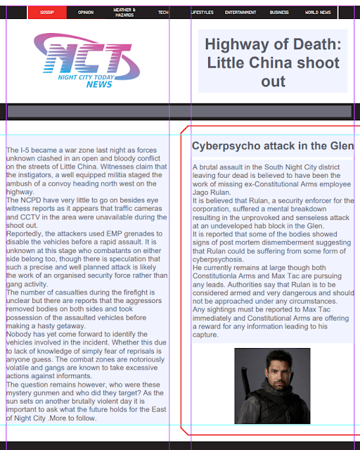 Cyberpunk RED - Net - Flavor - Screamsheet NCT  Little China by Ninjoddkid and GMorts Chaotica & Ninjoddkid