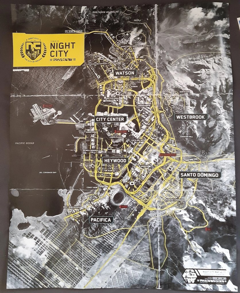 Cyberpunk 2077 - Map - Night City 2077